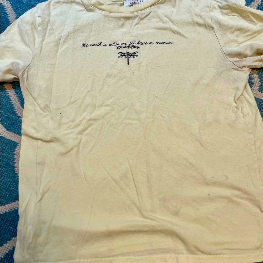 Forever 21 the earth is what we all have in common t-shirt